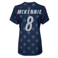 Camisa de Futebol Estados Unidos Weston McKennie #8 Equipamento Secundário Mulheres Mundo 2026 Manga Curta